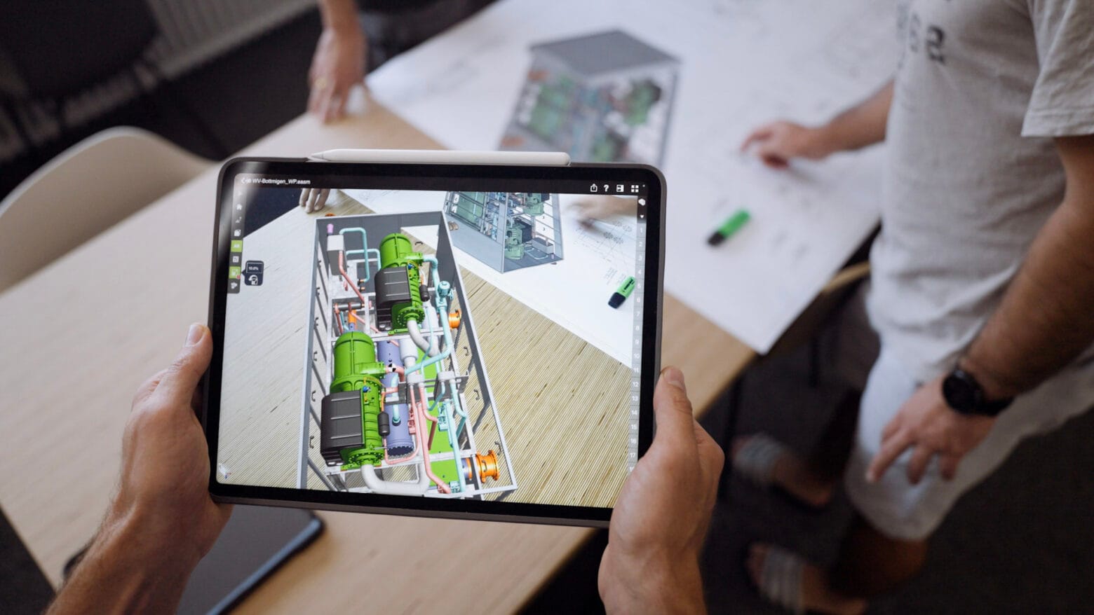 Tablet mit Plan 3D